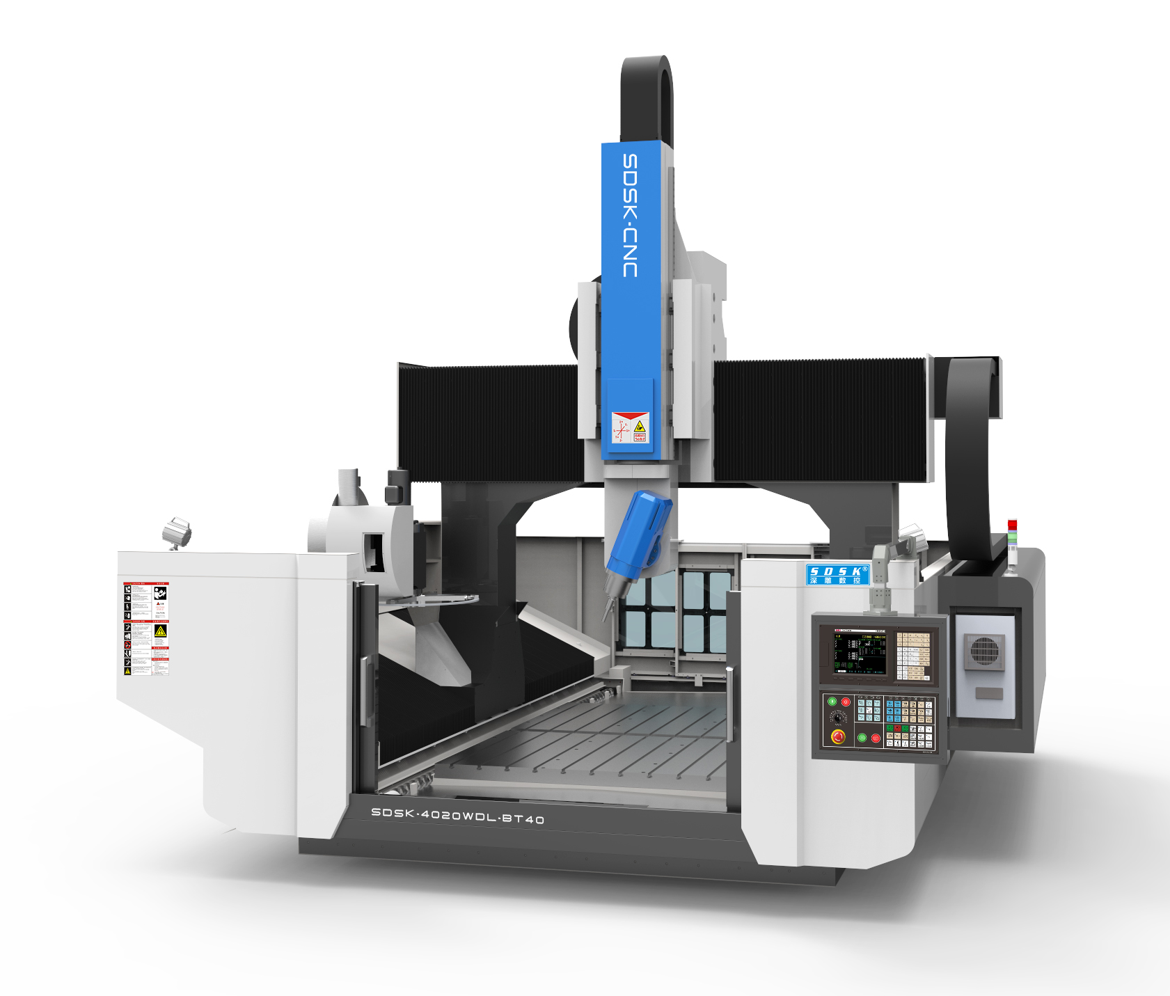 動梁式AC五軸龍門加工中心 SDSK4020WDL-BT40